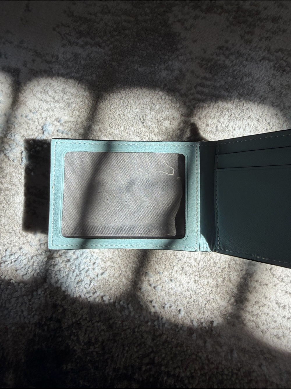 Coach Men's Card Holder in Light Blue Leather - Picture 2 of 7